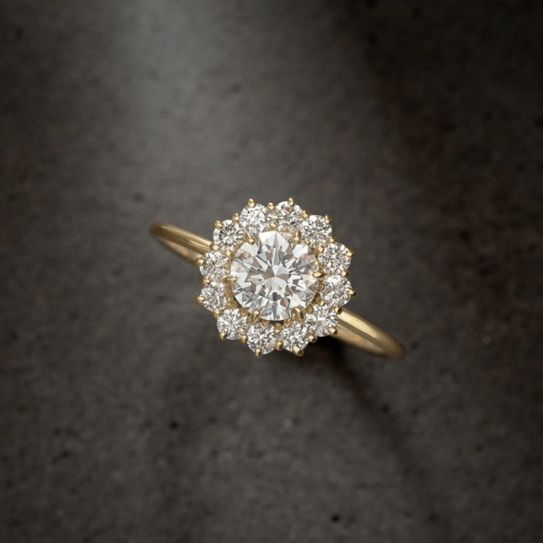 ❄️Zirkonia-Ring mit funkelnden Schneeflocken