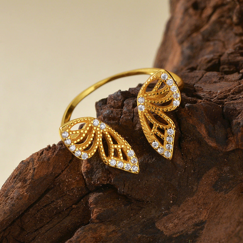 BUTTERFLY ICON - Feiner Ring mit Schmetterlingsmotiv