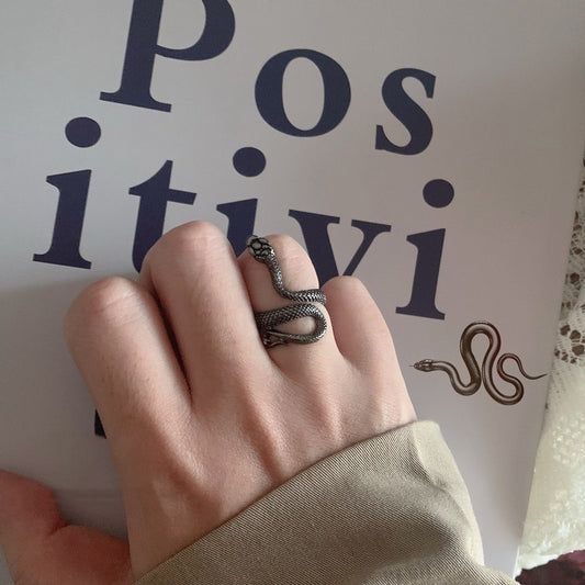 SERPENT NOIR - Markanter Schlangenring