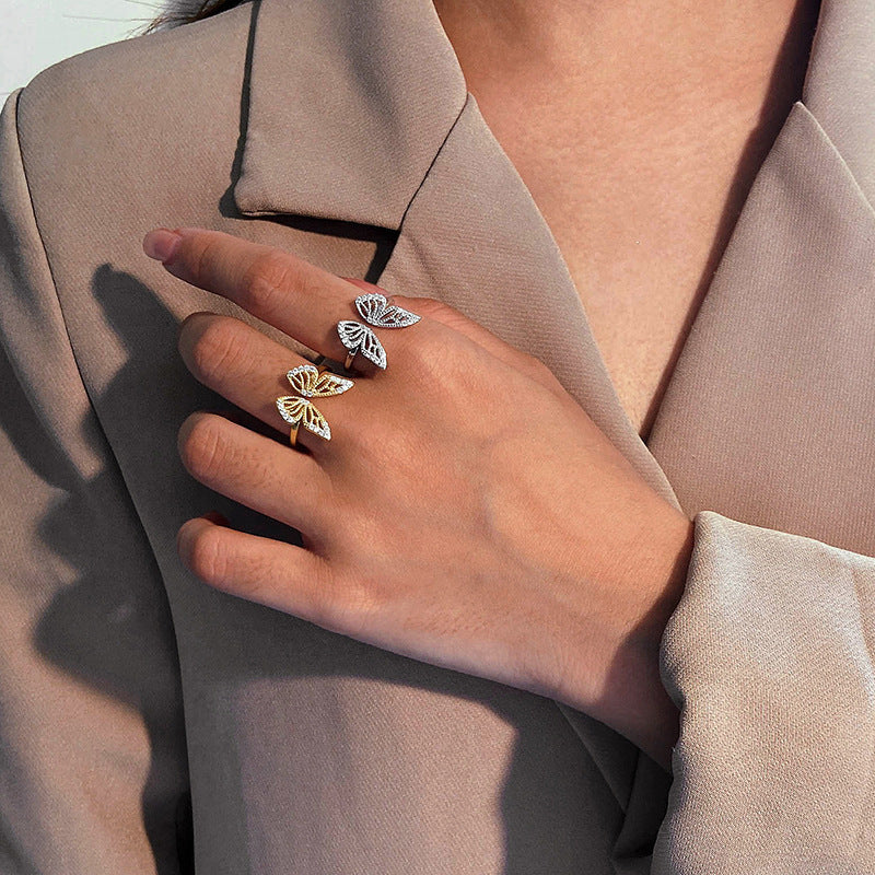 BUTTERFLY ICON - Feiner Ring mit Schmetterlingsmotiv