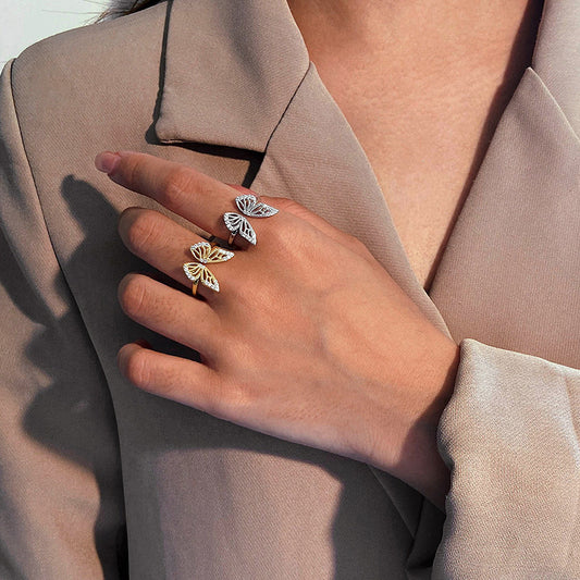 BUTTERFLY ICON - Feiner Ring mit Schmetterlingsmotiv