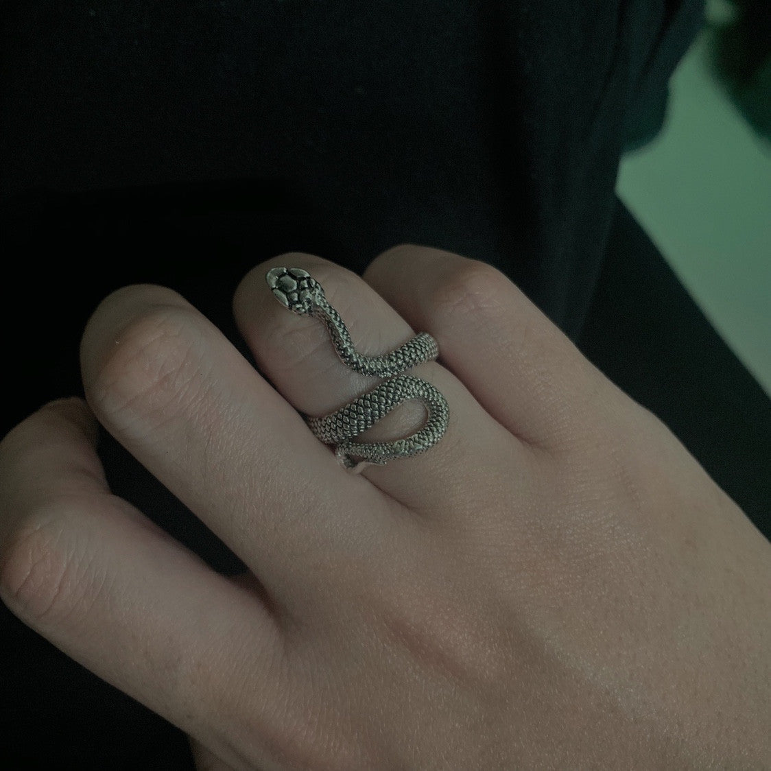 SERPENT NOIR - Markanter Schlangenring