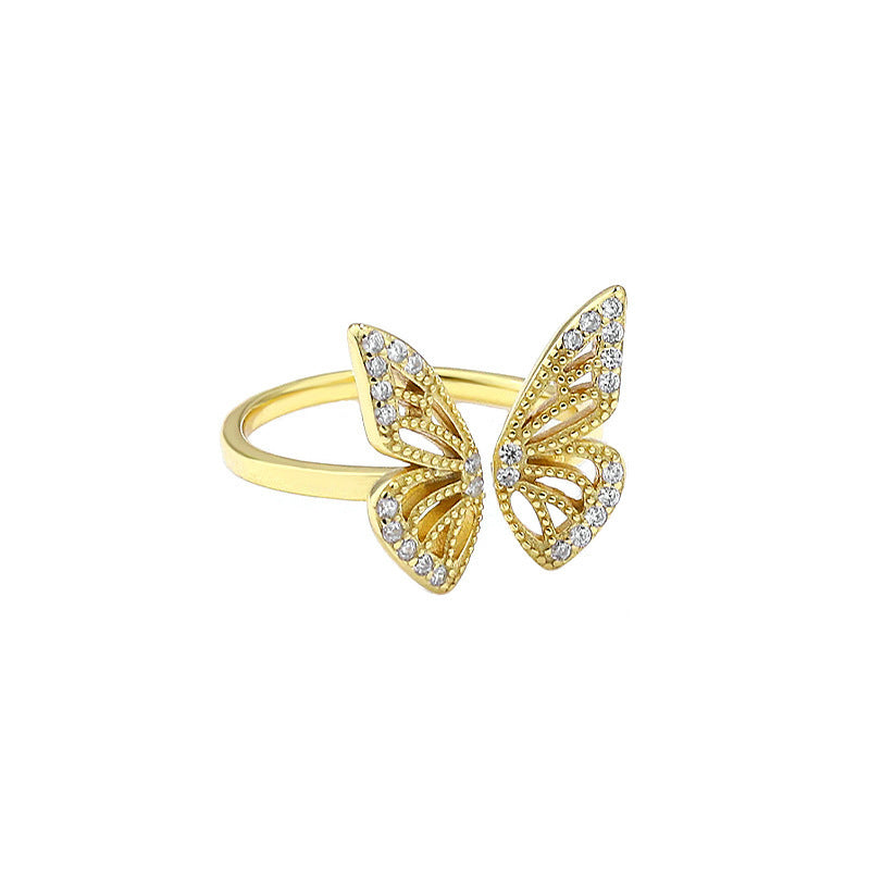BUTTERFLY ICON - Feiner Ring mit Schmetterlingsmotiv